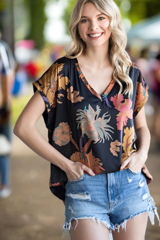 PRETTY BABY FLORAL PRINT TOP