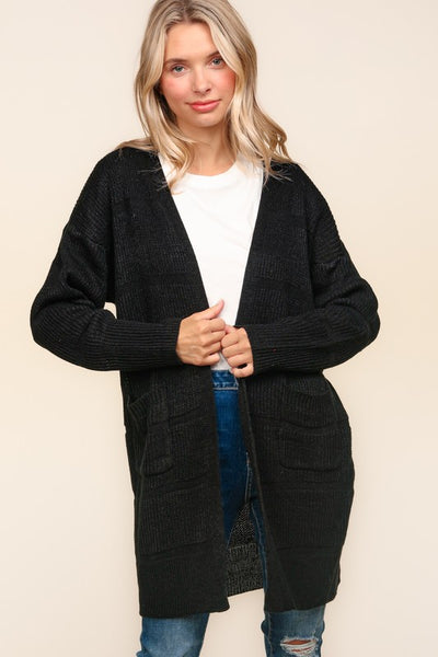 TERESA CARDIGAN  - BLACK