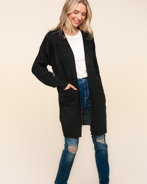 TERESA CARDIGAN  - BLACK