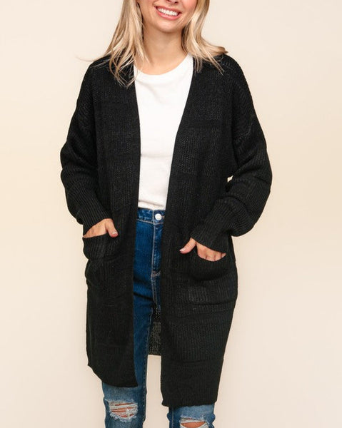 TERESA CARDIGAN  - BLACK