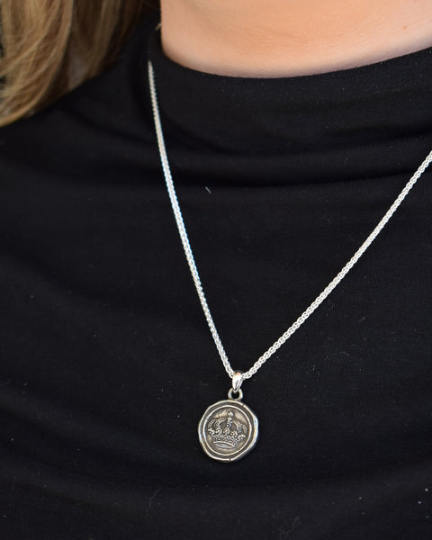 ROYAL CROWN COIN NECKLACE