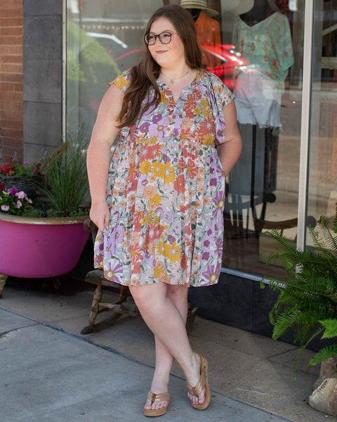 FALLIN' FOR YOU CURVY DRESS BY UMGEE - LAVENDER