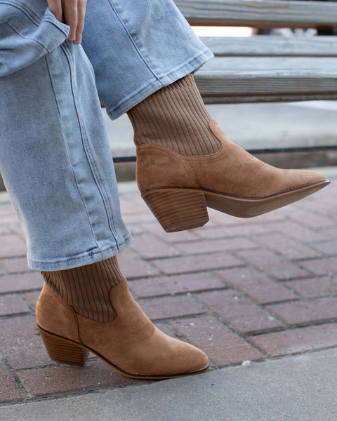 CRACKLING CAMEL SUEDE BOOT BY CORKYS - Salty Lime Boutique
