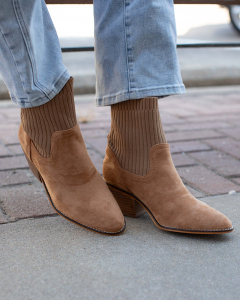 CRACKLING CAMEL SUEDE BOOT BY CORKYS - Salty Lime Boutique