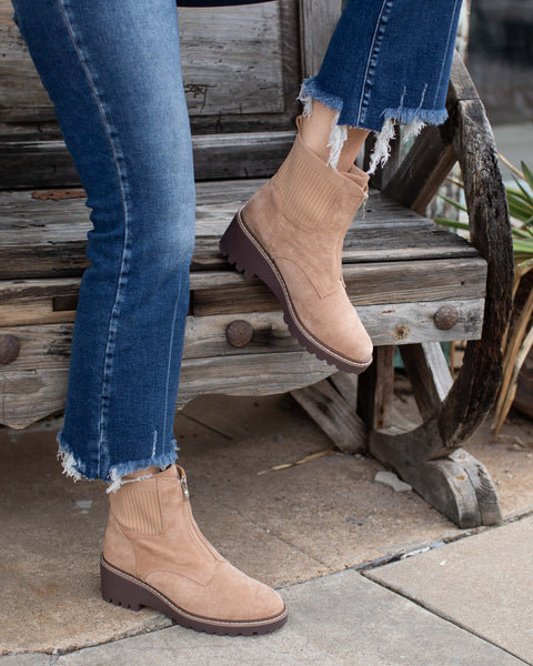 BOO CAMEL SUEDE BOOT BY CORKY'S - Salty Lime Boutique