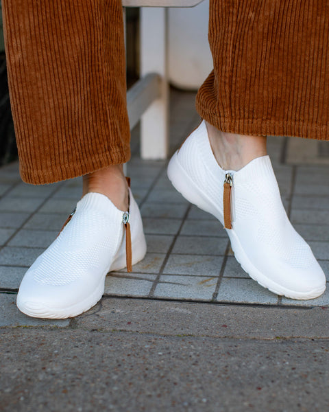 SPRINTER SOCK SNEAKER BY VERY G - WHITE