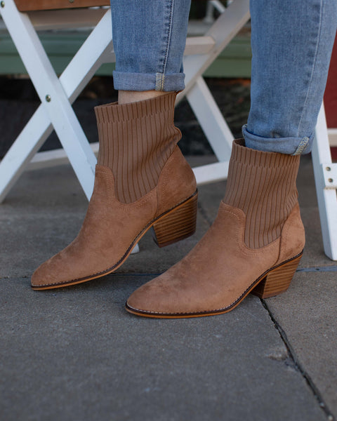 CRACKLING CAMEL SUEDE BOOT BY CORKYS - Salty Lime Boutique