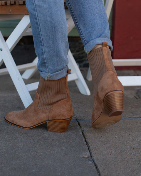 CRACKLING CAMEL SUEDE BOOT BY CORKYS - Salty Lime Boutique