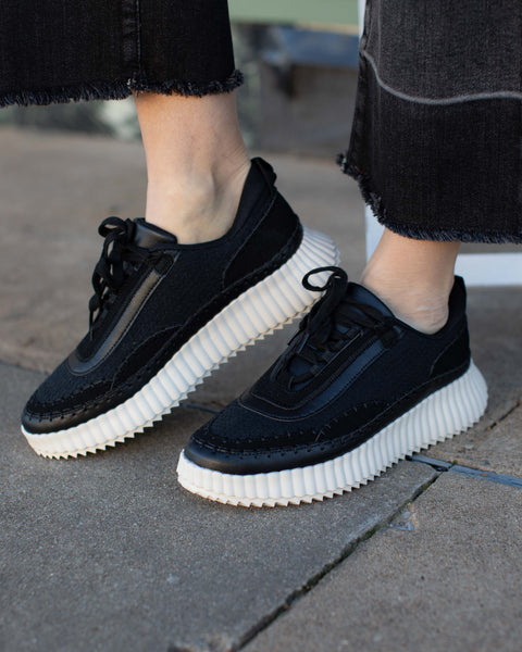 BLACK ADVENTURE PLATFORM SNEAKER BY CORKYS