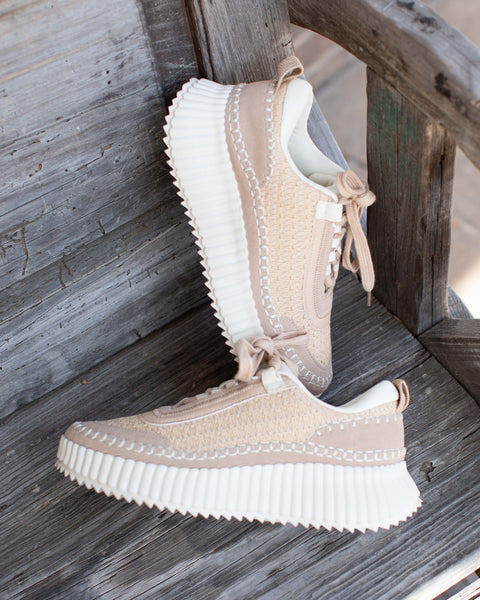BEIGE ADVENTURE PLATFORM SNEAKER BY CORKYS