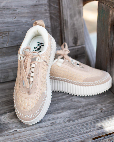 BEIGE ADVENTURE PLATFORM SNEAKER BY CORKYS