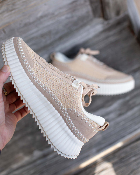 BEIGE ADVENTURE PLATFORM SNEAKER BY CORKYS
