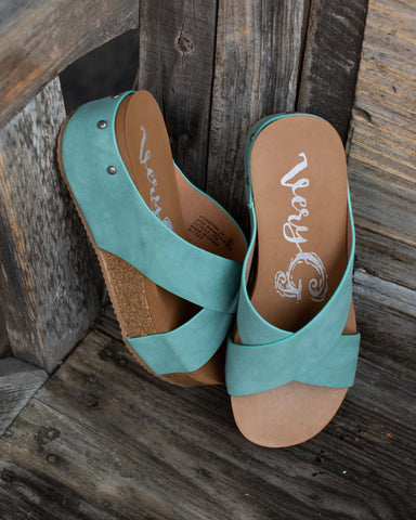 HERO WEDGE BY VERY G - TURQUOISE