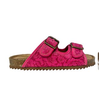 BERRY PINK SLIP ON SANDAL BY VERY G