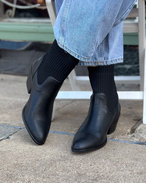 CRACKLING BLACK BOOT BY CORKYS - Salty Lime Boutique