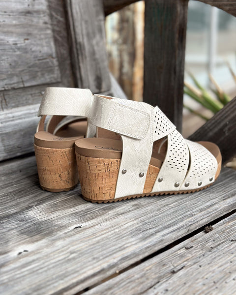GUILTY PLEASURE WEDGE BY CORKYS - IVORY - Salty Lime Boutique