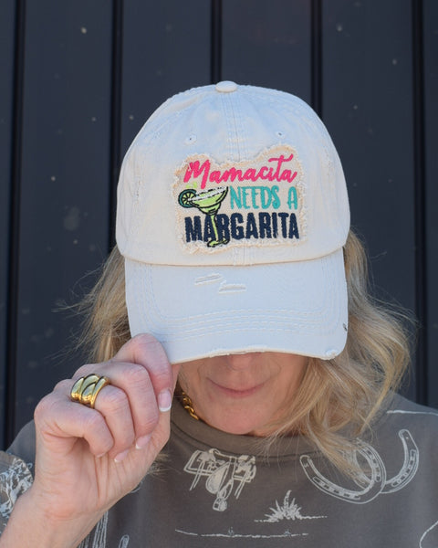 MAMACITA NEEDS A MARGARITA CAP - TAN