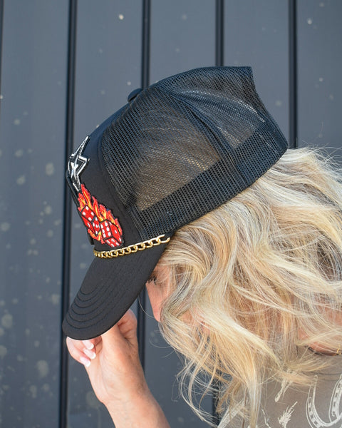 VIVA TRUCKER HAT -  BLACK