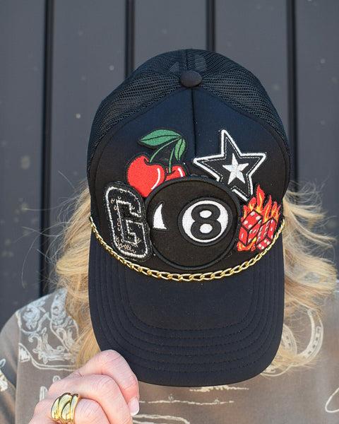 VIVA TRUCKER HAT -  BLACK