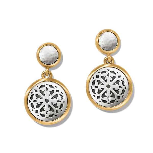 FERRARA TWO TONE LUCE POST DROP EARRINGS- BRIGHTON