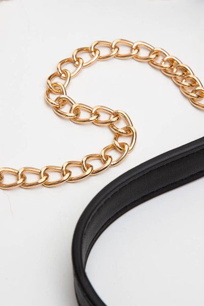 CLEAR RECTANGLE STADIUM CONCERT CROSSBODY BAG - ORANGE