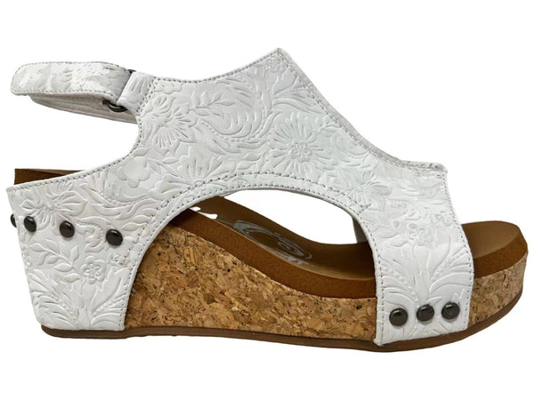 LIBERTY TOOLED WEDGE BY VERY G - WHITE
