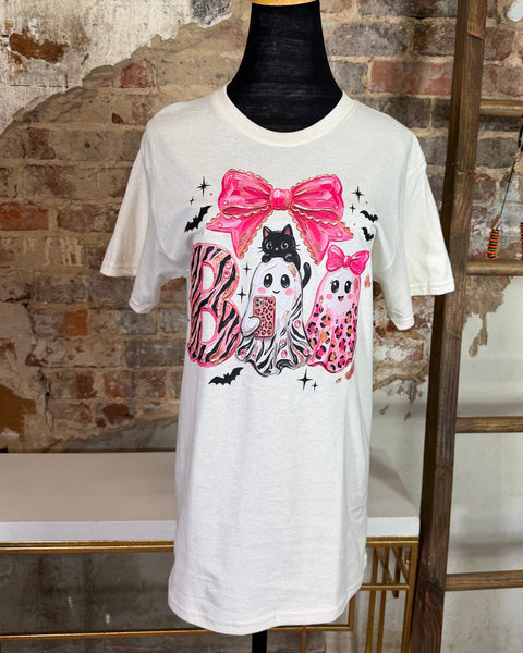 Ghost Boo Graphic Tee - White - Salty Lime Boutique