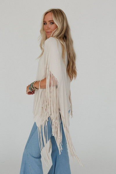 Western Showstopper Fringe Top - Salty Lime Boutique