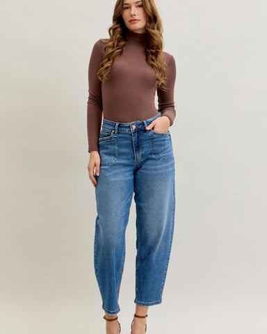 HW SOFT BARREL STITCH THRU POCKET BY JUDY BLUE
