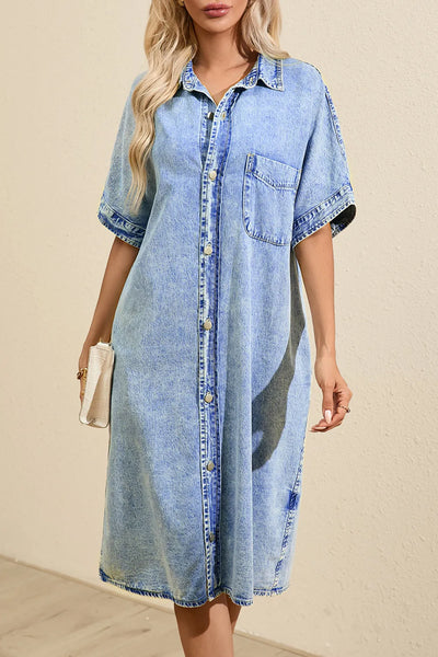 MADE FOR ME CHAMBRAY DRESS