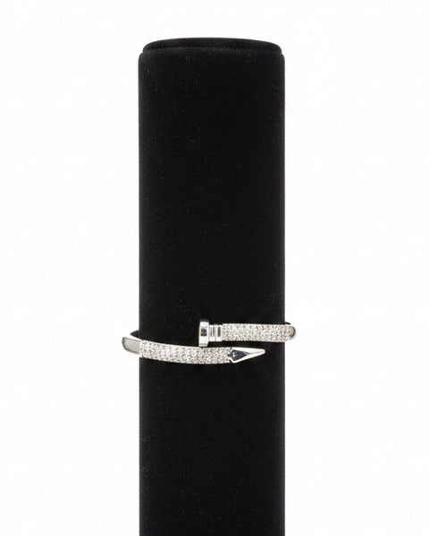 Nailhead Crystal Pavé Hinge Bracelet - 2 Colors - Salty Lime Boutique