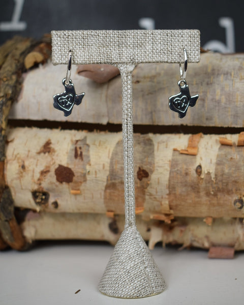 TEXAS DANGLE EARRINGS - SILVER
