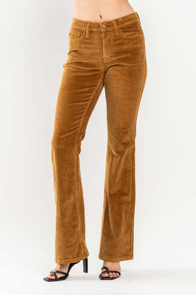 MIDRISE OVERDYED CORDUROY BOOTCUT BY JUDY BLUE