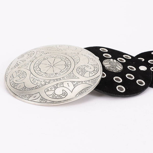 FAUX LEATHER WESTERN DROP BELT - 2 COLORS