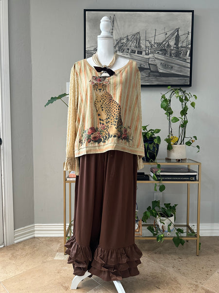 LEOPARD GARDEN SWEATSHIRT BY A RARE BIRD