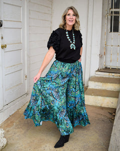 PEACOCK FEATHERS BOBO PANTS - BY A RARE BIRD
