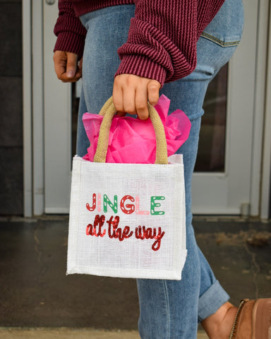 JINGLE ALL THE WAY GIFT TOTE