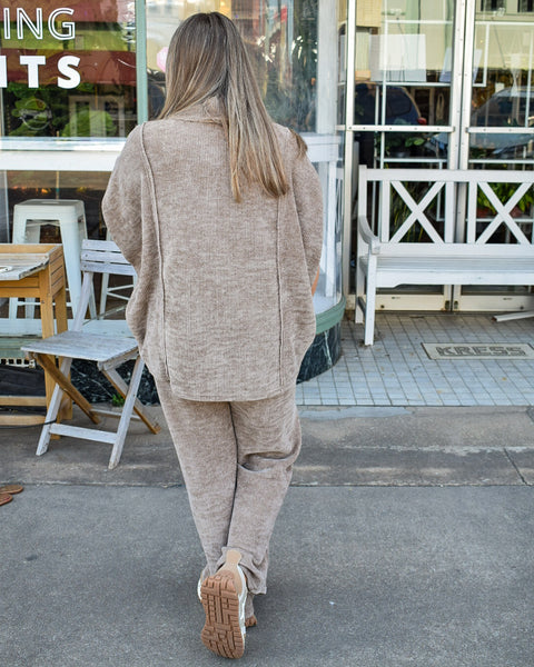 DAYDREAMING SWEATER KNIT SET - MOCHA