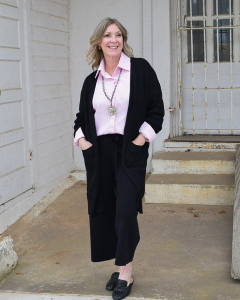 TERESA CARDIGAN  - BLACK