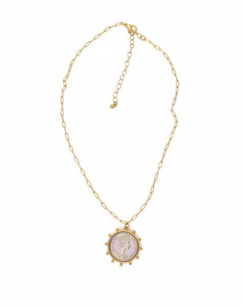Queen Coin Necklace - Gold
