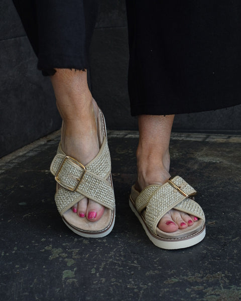 BOOKED SANDAL BY CORKYS- BEIGE