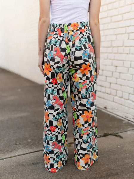 Cowboy Check Pants - Black