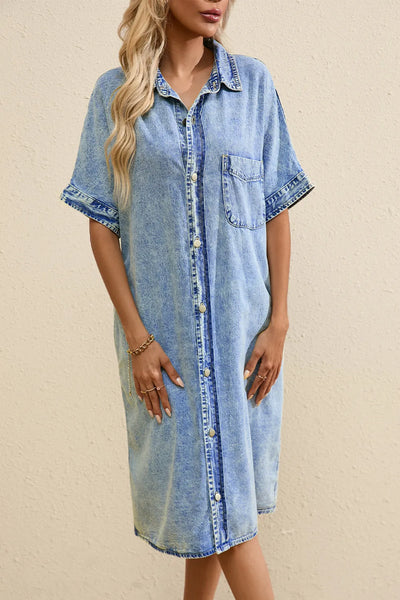 MADE FOR ME CHAMBRAY DRESS