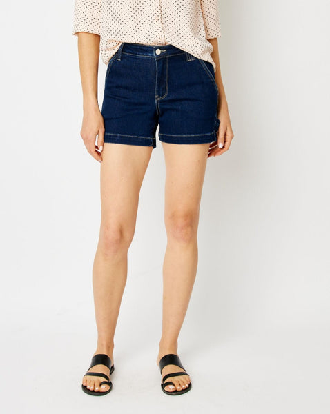 MIDRISE CLASSIC CARPENTER SHORTS BY JUDY BLUE