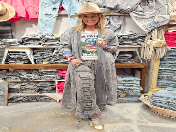 DENIM FREEDOM DUSTER - BY A RARE BIRD - REG/CURVY