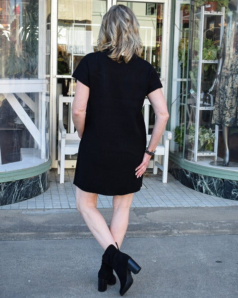 LORI SWEATER DRESS - BLACK