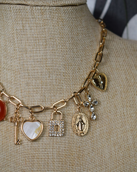 ALL THE PRETTY THINGS CHARM NECKLACE - GOLD
