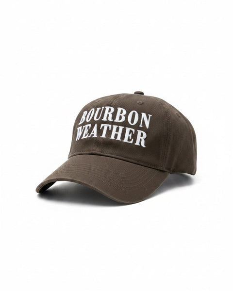 Bourbon Weather Embroidered Cap - Brown - Salty Lime Boutique