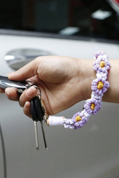 HAND CROCHET KEY CHAIN - 4 COLORS