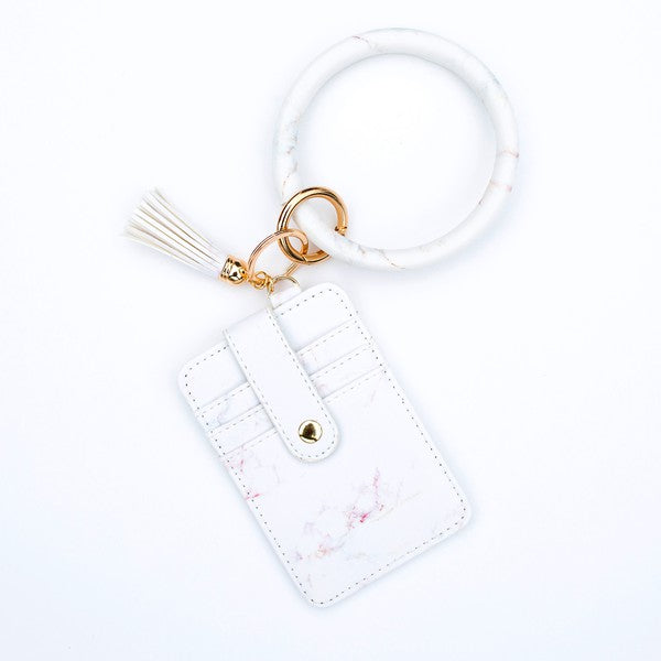 MISSY KEY RING BANGLE CREDIT CARD WALLET - 2 COLORS